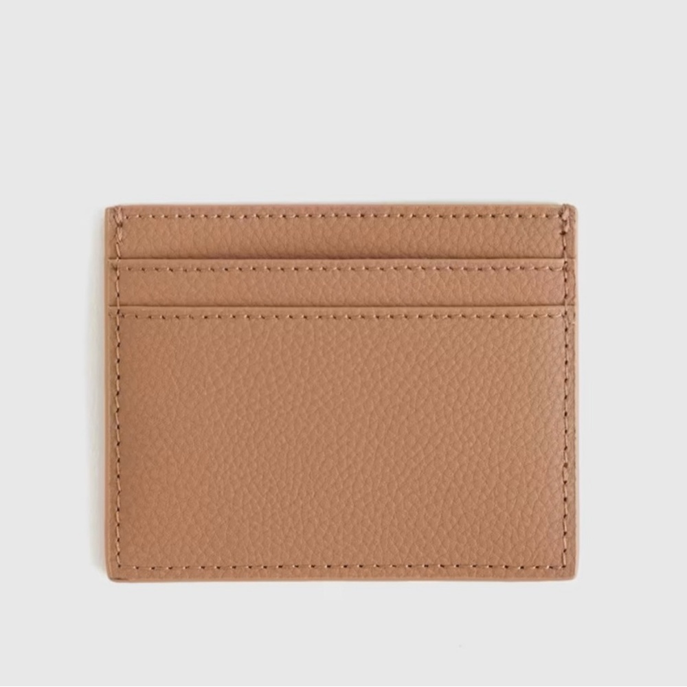 NWOT QUINCE Italian Leather Slim Card Case Cappuccino 4169